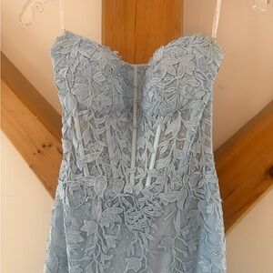 Sherri hill baby blue dress